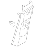 Genuine Volkswagen Upper Center Pillar Trim 5nn-867-244-a-rm5. Fixed Price $33.09.