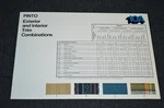 1977 Ford Pinto Color Code Trim Combinations Dealer Only Sales Sheet 77. Fixed Price $13.99.