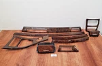 7-08 Oem Bmw E92 335 Wood Burr Walnut Interior Trim Dash Panels Ccc Console Set. Fixed Price $229.95.