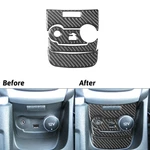 4pcs Carbon Fiber Center Console Usb/aux Input Panel Cover For Ford Fiesta 11-15. Fixed Price $15.98.