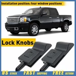 2pcs Door Lock Knobs Front/rear Ebony For Chevy Gmc Silverado 2007-2013 Sierra V. Fixed Price $9.49.