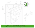 Honda 72940-t0a-a01za Right Inner Cover For 12-16 Cr-v New Genuine. Fixed Price $22.97.