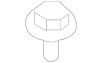 Genuine Bmw Bumper Cover Retainer Screw 07-14-7-129-160. Fixed Price $7.94.