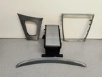 2005-2009 Volvo S60 T5 4pc Silver Mesh Center/cup Holder/shifter/glovebox Trim. Fixed Price $119.95.