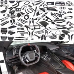 Real Dry Carbon Fiber Full Interior Set Cover Trim Kit For Corvette C8 2020-25. Fixed Price $128.99.