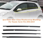 4pcs Outer Door Glass Weatherstrip Moulding For Toyota Yaris Vitz 2005-2010 Us. Fixed Price $40.63.