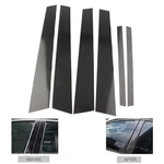 Pillar Posts Window Trim Cover Carbon Fiber Look For Bmw 3 Series E46 98-04. Fixed Price $31.22.