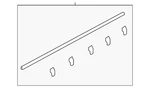 Genuine Honda Molding Assembly L Front Door 72450-ts8-a01. Fixed Price $71.25.