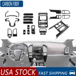 25pcs Carbon Fiber Interior Full Set Decor Cover Trim Kit For Ford F150 15-20. Fixed Price $157.99.