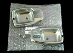 1970-73 Datsun 1200 B110 New Genuine Inside Door Handle Escutcheons Cups Bezels. Fixed Price $190.00.