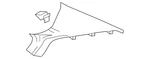 Genuine Volkswagen Upper Quarter Trim 3c8-867-242-d-br2. Fixed Price $90.99.