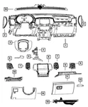 Genuine Mopar Steering Column Shroud Gap Hider 1uk82dx9ab. Fixed Price $86.08.