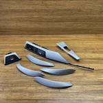 2012-219 Bmw 330e F30 Aluminum Hexagon Blue Interior Trim Set Of 7 Oem *note*. Fixed Price $240.00.