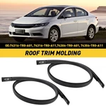 A Black Pair Roof Trim Molding Kit Lh&rh For 2012-2015 Honda Civic Sedan 4-door. Fixed Price $25.64.