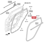 Niro De W/strip-rr Dr Body Side Lh 2016-2022 Wagon 1.6l -genuine New Kia. Fixed Price $78.08.