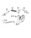 Genuine Mopar Cowl Side Trim Panel Left 1sd41jxwac. Fixed Price $39.02.