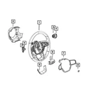Genuine Mopar Steering Wheel Back Cover 7uq29tx7aa. Fixed Price $21.94.