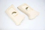 10-16 Porsche Panamera Right & Left Column B Pillar Trim Cream Suede Set Oem. Fixed Price $80.00.