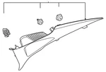 Genuine Hyundai 2020-2022 Sonata Quarter Pillar Trim 85860-l0000-mmh. Fixed Price $172.79.