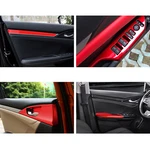 Red Interior Armrest Window Switch Panel Decor Cover For Honda Civic 2016-21. Fixed Price $35.99.