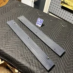88-98 Chevy Gmc Obs Crew Cab Rear Door Entry Sill Scuff Plates Blue Rocker Trim. Fixed Price $79.95.