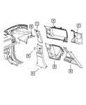 Genuine Mopar C Pillar Molding Left Yf71hdaac. Fixed Price $20.53.