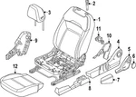 Genuine Nissan Seat Track Cover 87524-7lf0a. Fixed Price $21.78.