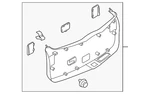 Genuine Mazda Lift-gate Trim Cover Td11-68-960d. Fixed Price $220.42.