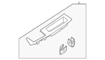 Genuine Ford Door Window Switch Bezel Ml3z-14528-bc. Fixed Price $56.00.