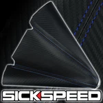 Carbon Fiber Look Blue Stitch Black Shift Boot For Gear Cover Shifter D. Fixed Price $18.88.