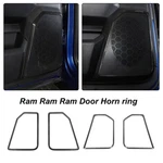 Carbon Fiber Interior Door Speaker Trim Cover Bezel For Dodge Ram 1500 2010-2017. Fixed Price $28.99.