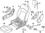 Genuine Nissan Seat Track Cover 87524-7lf0a. Fixed Price $20.40.