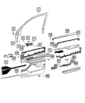Genuine Mopar Power Window Switch Bezel Left 6wc47dx8ab. Fixed Price $56.81.