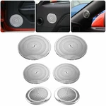 6pcs Interior Door +a-pillar Speaker Cover Trim Decor For Ford Mustang 2015+. Fixed Price $28.49.