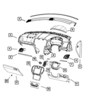 Genuine Mopar Instrument Panel End Cap Left 1qd23dx9af. Fixed Price $34.73.