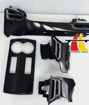2012 - 2020 Tesla Model S Front Dashboard Console Carbon Fiber Trim Panel Set. Fixed Price $300.00.