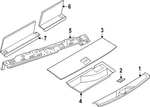 Genuine Nissan Trunk Trim Panel Bracket 84965-7ja0a. Fixed Price $89.17.