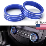 For 2014-2020 Nissan Rogue Blue Ac Climate Switch Knob Metal Ring Cover Trim 2x. Fixed Price $12.98.