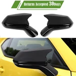 Gloss Black Rearview Mirror Cover Caps For Chevy Camaro Ss Rs Zl1 Lt 2016-2023. Fixed Price $38.99.