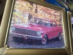 Vintage Chevy Chevrolet Automobile Pictures In Frames 9.5 X11.75 Bro. Fixed Price $19.95.