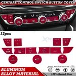13pcs Red Aluminum Center Dashboard Switch Cover Trim For Honda Accord 2018-2022. Fixed Price $32.99.