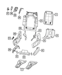 Genuine Mopar Seat Track Cover Left 5sp61dx9ac. Fixed Price $12.13.