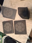 Volvo 850 94-97 Oem Black Door Dash Speaker Grille Covers Set Of 4. Fixed Price $30.00.
