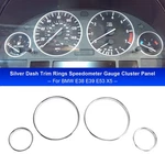 Silver Dash Trim Rings Speedometer Gauge Cluster Panel For Bmw E39 E38 E53 X5. Fixed Price $18.73.