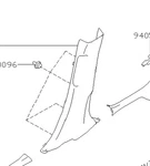 Center Right B Pillar Lower Trim Panel 2020 Subaru Crosstrek 94022-fl000 18 - 21. Fixed Price $58.00.