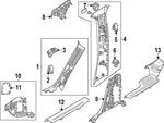 Genuine Mazda Body B-pillar Trim Panel Bracket Kmv6-68-04ya. Fixed Price $19.94.