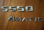 Mercedes S550 4matic Genuine Oem Badging. Fixed Price $55.00.