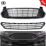 Front Bumper Upper+lower Grille Chrome Trim Grill For Ford Fusion/mondeo 13-16. Fixed Price $61.15.
