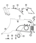 Genuine Mopar D Pillar Molding Left 1gg61hl1ae. Fixed Price $88.81.