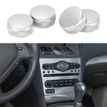 Volume Switch Knob Cover For Infiniti G37 08-13 Silver Tone 4pcs. Fixed Price $11.89.